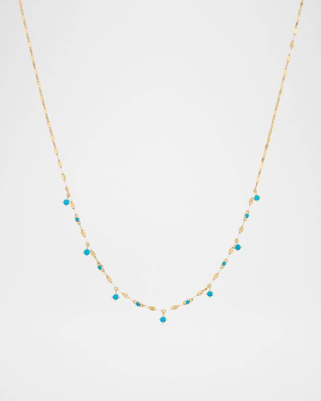 Solo Turquoise Rain Necklace